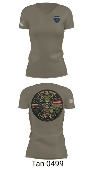 Womens Short Sleeve Vneck Shirt, 15TH MI, Army, Teamtime, Team time, sublimation, custom sports apparel, team uniforms, spirit wear, spiritwear, sports uniforms, custom shirts, team store, custom team store, fundraiser sports, apparel fundraiser