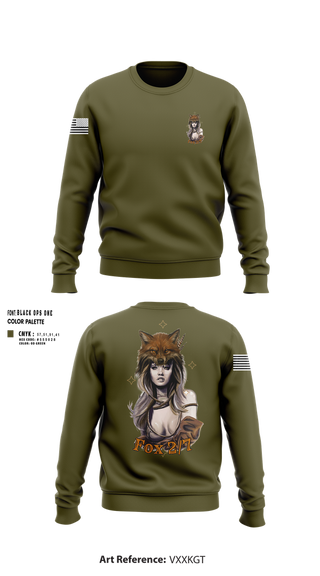 Crew Neck Sweatshirt, Fox 2/7, Marines, Teamtime, Team time, sublimation, custom sports apparel, team uniforms, spirit wear, spiritwear, sports uniforms, custom shirts, team store, custom team store, fundraiser sports, apparel fundraiser