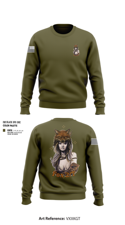 Fox 2/7 96938052 Crew Neck Sweatshirt - 100