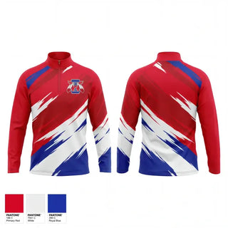 Quarter Zip Jacket, West High School Track & Field, Track & Field, Teamtime, Team time, sublimation, custom sports apparel, team uniforms, spirit wear, spiritwear, sports uniforms, custom shirts, team store, custom team store, fundraiser sports, apparel fundraiser