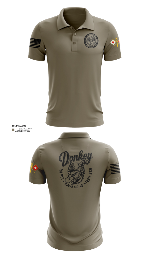 Short Sleeve Performance Polo, 206th Sig Co., Army, Teamtime, Team time, sublimation, custom sports apparel, team uniforms, spirit wear, spiritwear, sports uniforms, custom shirts, team store, custom team store, fundraiser sports, apparel fundraiser