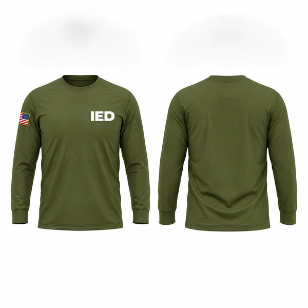 Long Sleeve Performance Shirt, IED, Army, Teamtime, Team time, sublimation, custom sports apparel, team uniforms, spirit wear, spiritwear, sports uniforms, custom shirts, team store, custom team store, fundraiser sports, apparel fundraiser