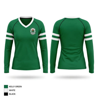Womens Long Sleeve Vneck Shirt, Marshall University, Rugby, Teamtime, Team time, sublimation, custom sports apparel, team uniforms, spirit wear, spiritwear, sports uniforms, custom shirts, team store, custom team store, fundraiser sports, apparel fundraiser
