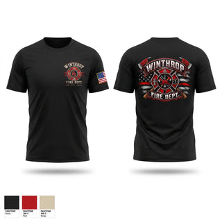 Short Sleeve Performance Shirt, Winthrop Fire Department, Fire Department, Teamtime, Team time, sublimation, custom sports apparel, team uniforms, spirit wear, spiritwear, sports uniforms, custom shirts, team store, custom team store, fundraiser sports, apparel fundraiser