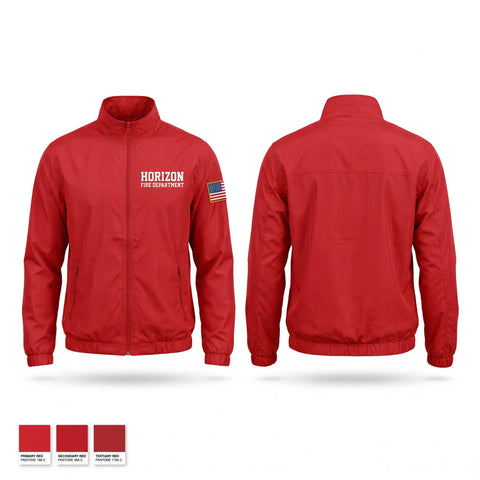 Windbreaker, Horizon fire department, Fire Department, Teamtime, Team time, sublimation, custom sports apparel, team uniforms, spirit wear, spiritwear, sports uniforms, custom shirts, team store, custom team store, fundraiser sports, apparel fundraiser