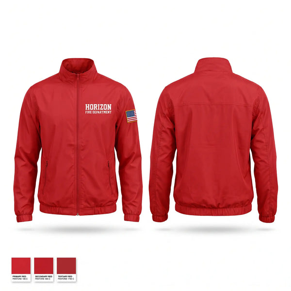 Windbreaker, Horizon fire department, Fire Department, Teamtime, Team time, sublimation, custom sports apparel, team uniforms, spirit wear, spiritwear, sports uniforms, custom shirts, team store, custom team store, fundraiser sports, apparel fundraiser
