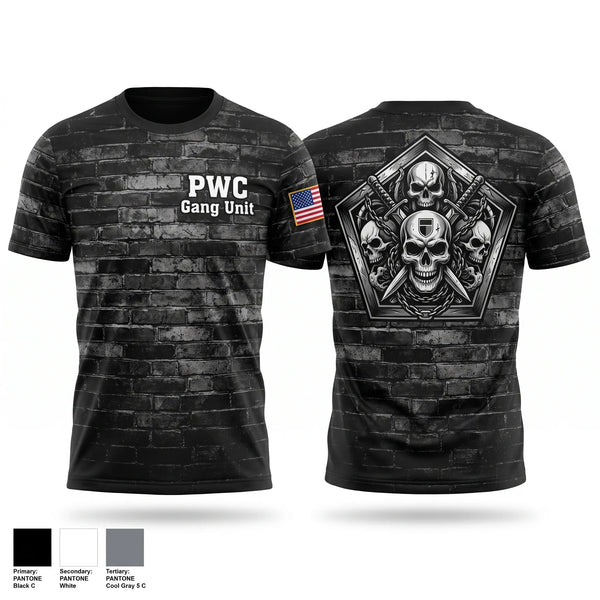 Short Sleeve Performance Shirt, PWC Gang Unit, Police, Teamtime, Team time, sublimation, custom sports apparel, team uniforms, spirit wear, spiritwear, sports uniforms, custom shirts, team store, custom team store, fundraiser sports, apparel fundraiser