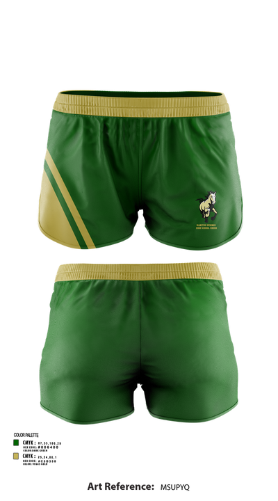 Manitou Springs High School Cheer 43487392 Women's Shorts - 53