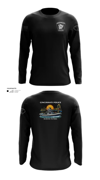 Long Sleeve Performance Shirt, Cincinnati Police Marine Patrol, Police, Teamtime, Team time, sublimation, custom sports apparel, team uniforms, spirit wear, spiritwear, sports uniforms, custom shirts, team store, custom team store, fundraiser sports, apparel fundraiser