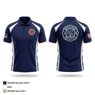 Short Sleeve Performance Polo, NIESA PROFESSIONAL FIRE FIGHTERS  - LOCAL 5633, Fire Department, Teamtime, Team time, sublimation, custom sports apparel, team uniforms, spirit wear, spiritwear, sports uniforms, custom shirts, team store, custom team store, fundraiser sports, apparel fundraiser