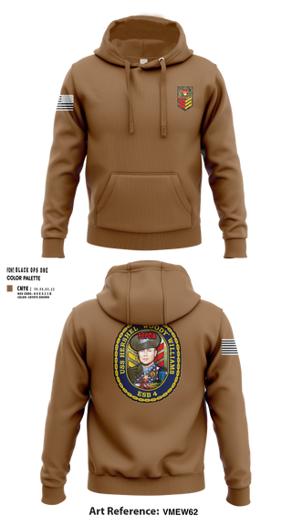 Hoodie, USA Hershel “Woody” Williams ESB-4, Navy, Teamtime, Team time, sublimation, custom sports apparel, team uniforms, spirit wear, spiritwear, sports uniforms, custom shirts, team store, custom team store, fundraiser sports, apparel fundraiser