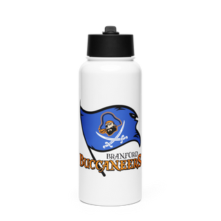 Branford Buccaneers 66316693 Stainless Steel Water Bottle with a Straw Lid