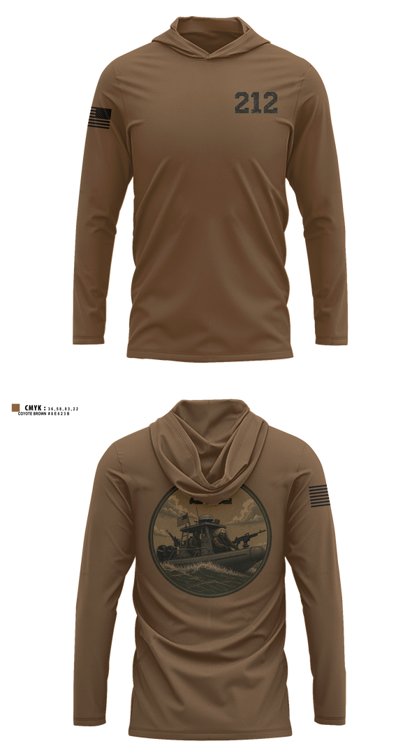Long Sleeve Hooded Sun Shirt, MSRON TWO BD 212, Navy, Teamtime, Team time, sublimation, custom sports apparel, team uniforms, spirit wear, spiritwear, sports uniforms, custom shirts, team store, custom team store, fundraiser sports, apparel fundraiser