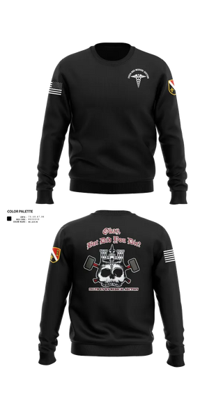 Crew Neck Sweatshirt, 205th HHC MEDICAL SECTION, , Teamtime, Team time, sublimation, custom sports apparel, team uniforms, spirit wear, spiritwear, sports uniforms, custom shirts, team store, custom team store, fundraiser sports, apparel fundraiser