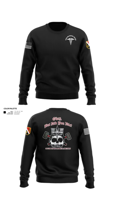 205th HHC MEDICAL SECTION 83176220 Crew Neck Sweatshirt - 120