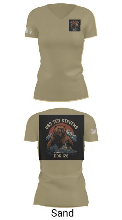 TED STEVENS 69093097 Women's Short Sleeve V-neck Shirt - 84