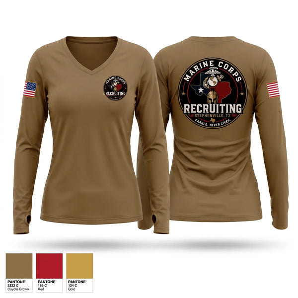 Old School Cotton Feel Shirt, Recruiting station Stephenville, Marines, Teamtime, Team time, sublimation, custom sports apparel, team uniforms, spirit wear, spiritwear, sports uniforms, custom shirts, team store, custom team store, fundraiser sports, apparel fundraiser