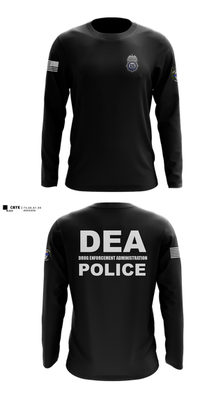 Long Sleeve Performance Shirt, DEA DC 45, Police, Teamtime, Team time, sublimation, custom sports apparel, team uniforms, spirit wear, spiritwear, sports uniforms, custom shirts, team store, custom team store, fundraiser sports, apparel fundraiser
