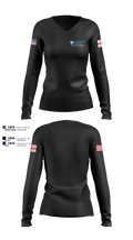 GMR Georgia Honor Guard 55401416 Women's Long Sleeve V-neck Shirt - 5