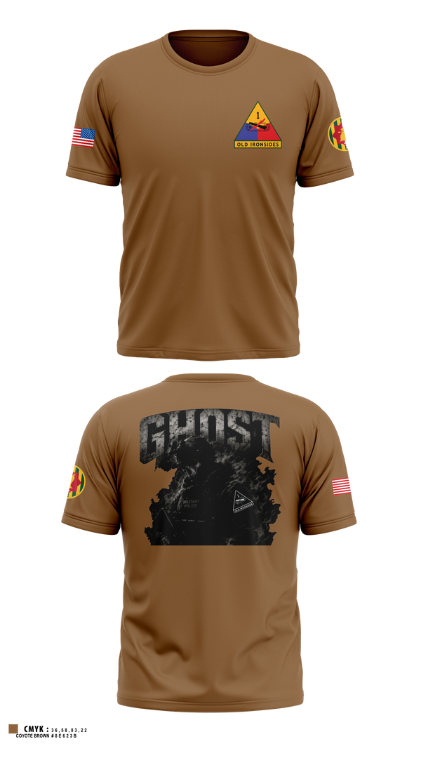 Old School Cotton Feel Shirt, 2ND PLT Ghosts, Army, Teamtime, Team time, sublimation, custom sports apparel, team uniforms, spirit wear, spiritwear, sports uniforms, custom shirts, team store, custom team store, fundraiser sports, apparel fundraiser