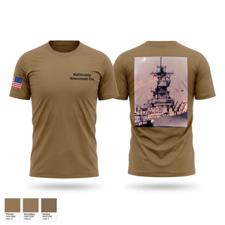 Short Sleeve Performance Shirt, Battleship Wisconsin Div, Navy, Teamtime, Team time, sublimation, custom sports apparel, team uniforms, spirit wear, spiritwear, sports uniforms, custom shirts, team store, custom team store, fundraiser sports, apparel fundraiser