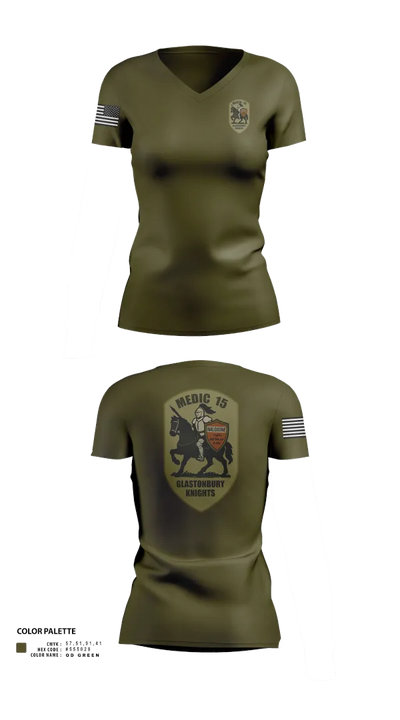 Engine 15 4145727 Women's Short Sleeve V-neck Shirt - 40