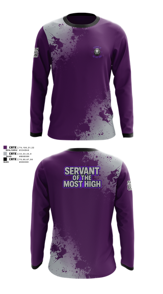 Long Sleeve Performance Shirt, Servants Of The Most High, Golf, Teamtime, Team time, sublimation, custom sports apparel, team uniforms, spirit wear, spiritwear, sports uniforms, custom shirts, team store, custom team store, fundraiser sports, apparel fundraiser
