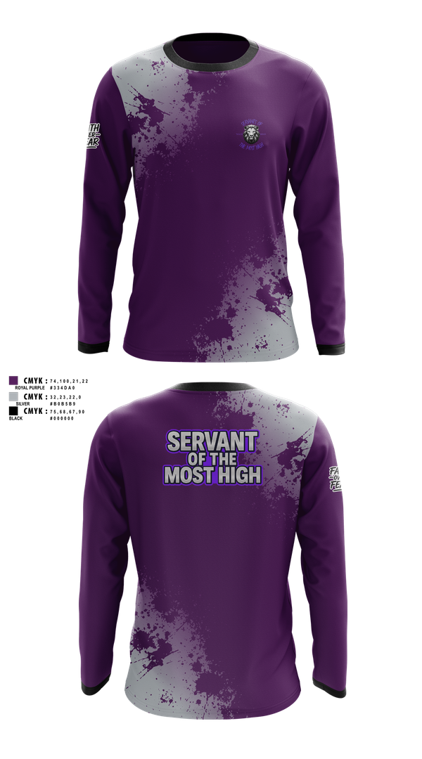Long Sleeve Performance Shirt, Servants Of The Most High, Golf, Teamtime, Team time, sublimation, custom sports apparel, team uniforms, spirit wear, spiritwear, sports uniforms, custom shirts, team store, custom team store, fundraiser sports, apparel fundraiser