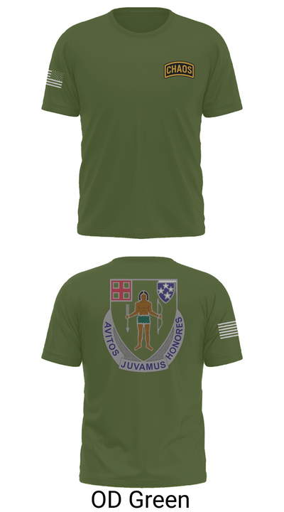 Chaos Company, 1-182 Infantry 69873429 Short Sleeve Performance Shirt - 56