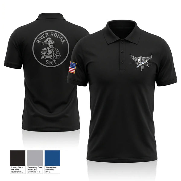Short Sleeve Performance Polo, River Rouge Police Special Response Team, Police, Teamtime, Team time, sublimation, custom sports apparel, team uniforms, spirit wear, spiritwear, sports uniforms, custom shirts, team store, custom team store, fundraiser sports, apparel fundraiser