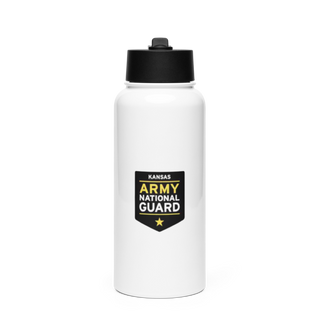 Wichita North Redhawks NG 83064196 Stainless Steel Water Bottle with a Straw Lid