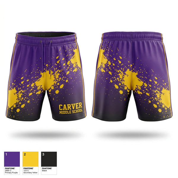 Athletic Shorts With Pockets, CARVER MIDDLE SCHOOL, , Teamtime, Team time, sublimation, custom sports apparel, team uniforms, spirit wear, spiritwear, sports uniforms, custom shirts, team store, custom team store, fundraiser sports, apparel fundraiser