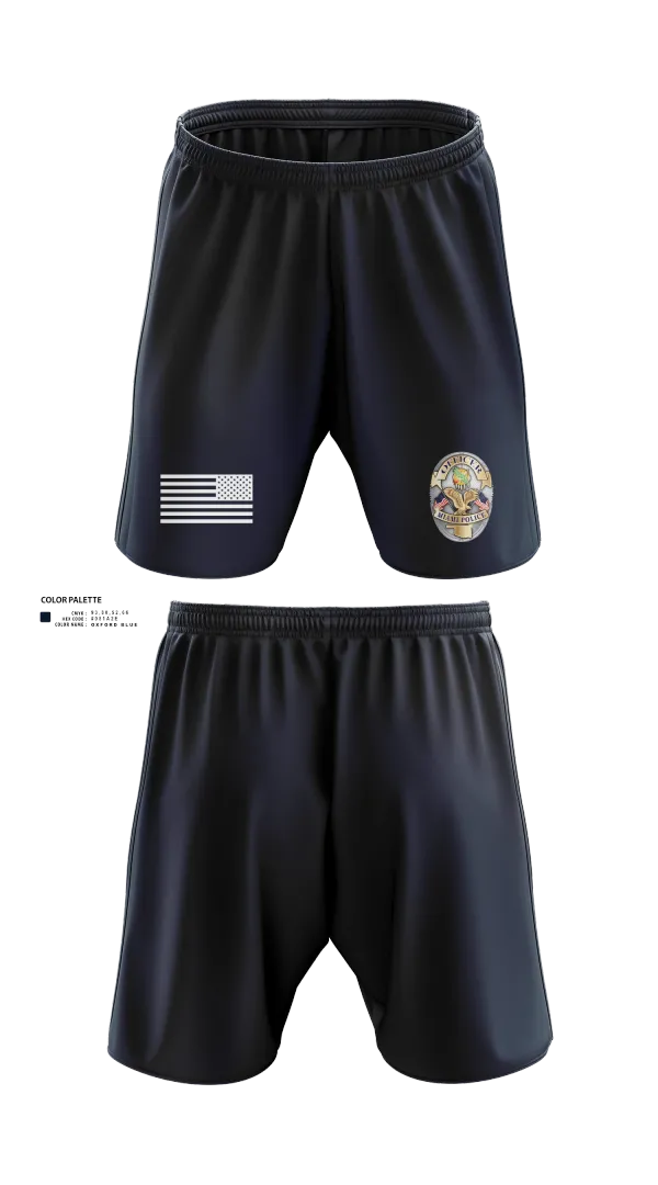 Athletic Shorts With Pockets, Miami Police Department, , Teamtime, Team time, sublimation, custom sports apparel, team uniforms, spirit wear, spiritwear, sports uniforms, custom shirts, team store, custom team store, fundraiser sports, apparel fundraiser