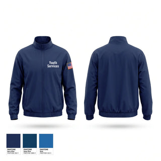 Windbreaker, Youth Services, Police, Teamtime, Team time, sublimation, custom sports apparel, team uniforms, spirit wear, spiritwear, sports uniforms, custom shirts, team store, custom team store, fundraiser sports, apparel fundraiser
