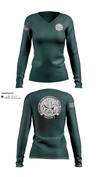 Womens Long Sleeve Vneck Shirt, Alabama Drug Enforcement Task Force, Police, Teamtime, Team time, sublimation, custom sports apparel, team uniforms, spirit wear, spiritwear, sports uniforms, custom shirts, team store, custom team store, fundraiser sports, apparel fundraiser