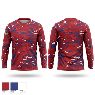 Long Sleeve Performance Shirt, 39th BDE 2-153 INF REG “GUNSLINGERS”, National Guard, Teamtime, Team time, sublimation, custom sports apparel, team uniforms, spirit wear, spiritwear, sports uniforms, custom shirts, team store, custom team store, fundraiser sports, apparel fundraiser