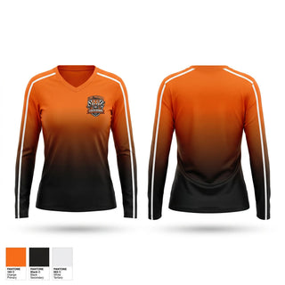 Womens Long Sleeve Vneck Shirt, LGSC Premier Lockdown, Men's Soccer, Teamtime, Team time, sublimation, custom sports apparel, team uniforms, spirit wear, spiritwear, sports uniforms, custom shirts, team store, custom team store, fundraiser sports, apparel fundraiser
