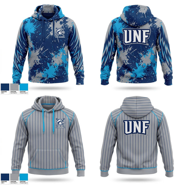 Hoodie, UNF Club Baseball, Baseball, Teamtime, Team time, sublimation, custom sports apparel, team uniforms, spirit wear, spiritwear, sports uniforms, custom shirts, team store, custom team store, fundraiser sports, apparel fundraiser