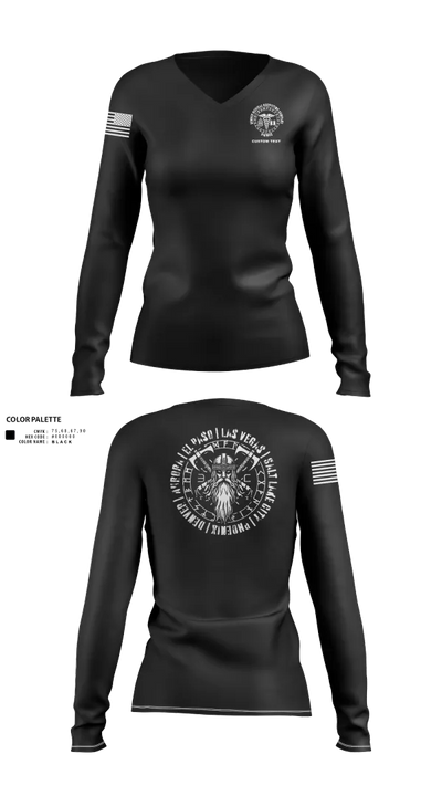 Denver MRCO 92797662 Women's Long Sleeve V-neck Shirt - 21