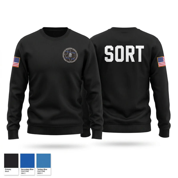 Crew Neck Sweatshirt, S.O.R.T, Police, Teamtime, Team time, sublimation, custom sports apparel, team uniforms, spirit wear, spiritwear, sports uniforms, custom shirts, team store, custom team store, fundraiser sports, apparel fundraiser