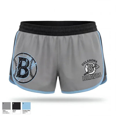 Oklahoma Braves 79825689 Women's Shorts - 1