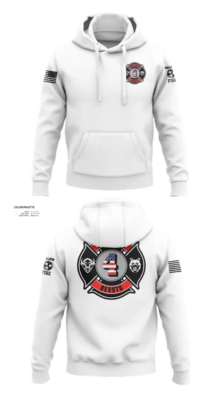 Hoodie, Gallatin Fire Department Station 4, Fire Department, Teamtime, Team time, sublimation, custom sports apparel, team uniforms, spirit wear, spiritwear, sports uniforms, custom shirts, team store, custom team store, fundraiser sports, apparel fundraiser