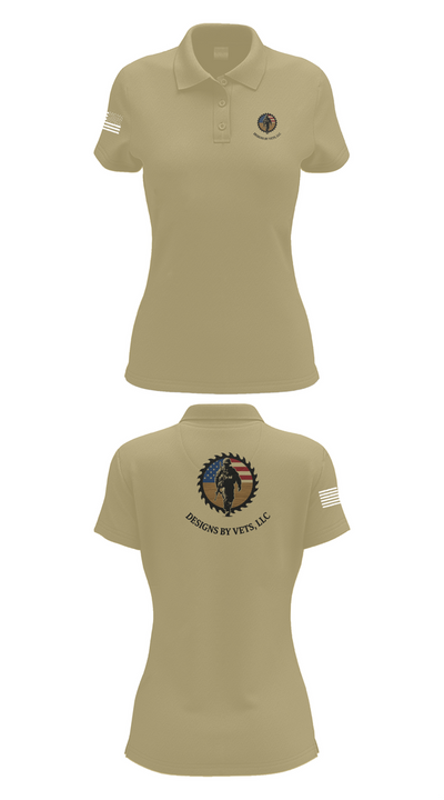 Designs By Vets 85600951 Women's Short Sleeve Performance Polo  - 95