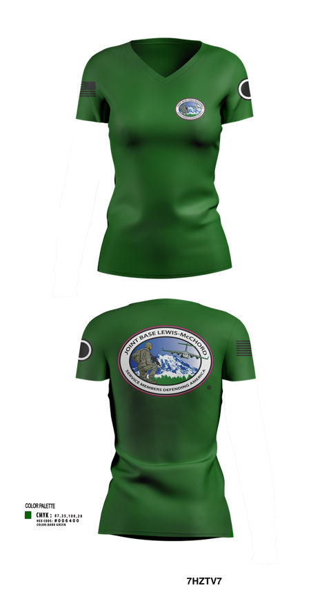 Womens Short Sleeve Vneck Shirt, HHC, GARRISON, Army, Teamtime, Team time, sublimation, custom sports apparel, team uniforms, spirit wear, spiritwear, sports uniforms, custom shirts, team store, custom team store, fundraiser sports, apparel fundraiser