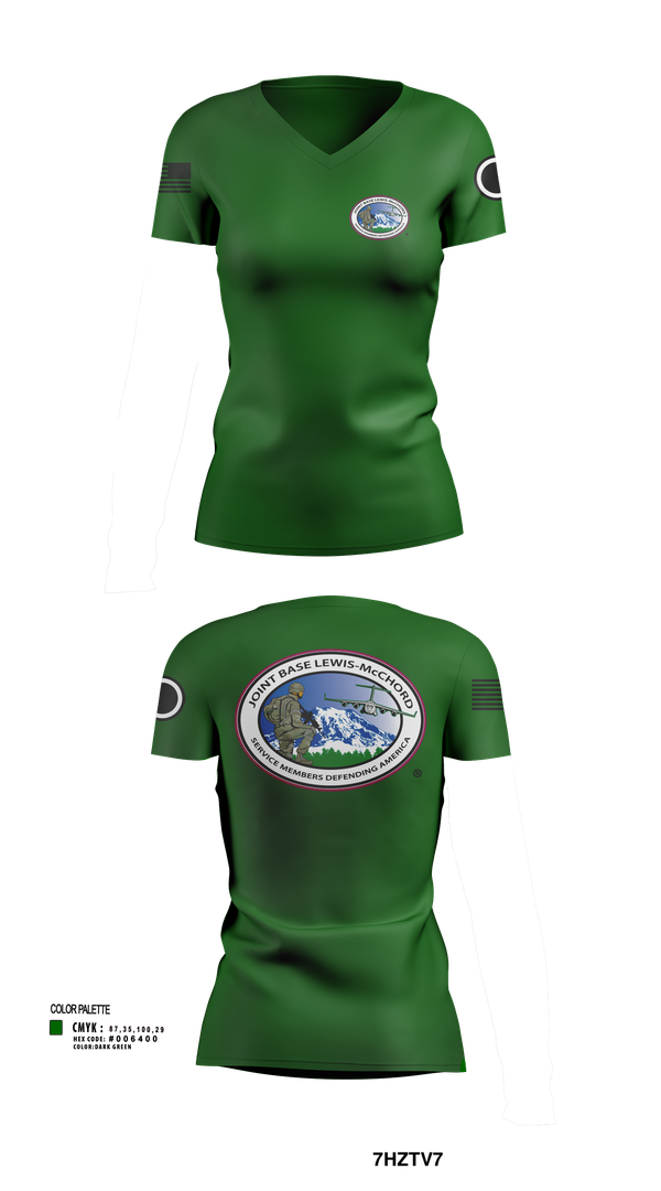 Womens Short Sleeve Vneck Shirt, HHC, GARRISON, Army, Teamtime, Team time, sublimation, custom sports apparel, team uniforms, spirit wear, spiritwear, sports uniforms, custom shirts, team store, custom team store, fundraiser sports, apparel fundraiser