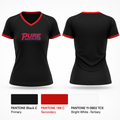 Pure Murphy 83559375 Women's Short Sleeve V-neck Shirt - 1
