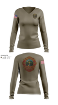Simmonsville VFD 9385181 Women's Long Sleeve V-neck Shirt - 102