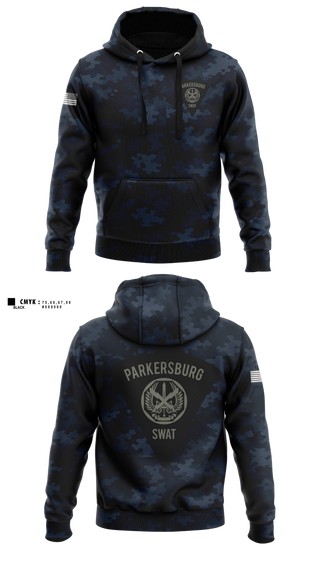 Hoodie, Parkersburg SWAT, Police, Teamtime, Team time, sublimation, custom sports apparel, team uniforms, spirit wear, spiritwear, sports uniforms, custom shirts, team store, custom team store, fundraiser sports, apparel fundraiser