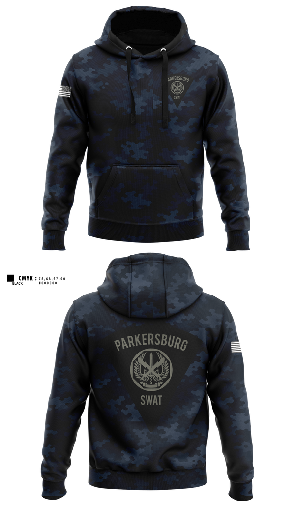 Hoodie, Parkersburg SWAT, Police, Teamtime, Team time, sublimation, custom sports apparel, team uniforms, spirit wear, spiritwear, sports uniforms, custom shirts, team store, custom team store, fundraiser sports, apparel fundraiser