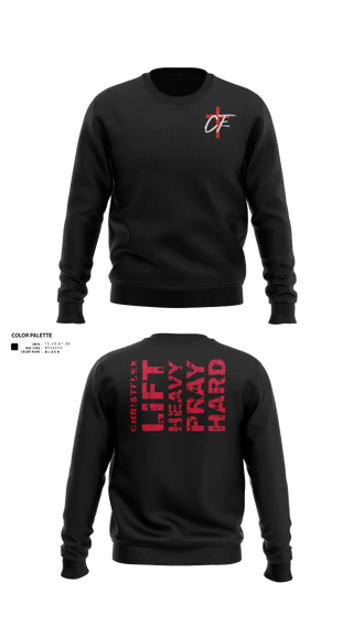 Crew Neck Sweatshirt, CHRISTFLEX, Spirit Store, Teamtime, Team time, sublimation, custom sports apparel, team uniforms, spirit wear, spiritwear, sports uniforms, custom shirts, team store, custom team store, fundraiser sports, apparel fundraiser